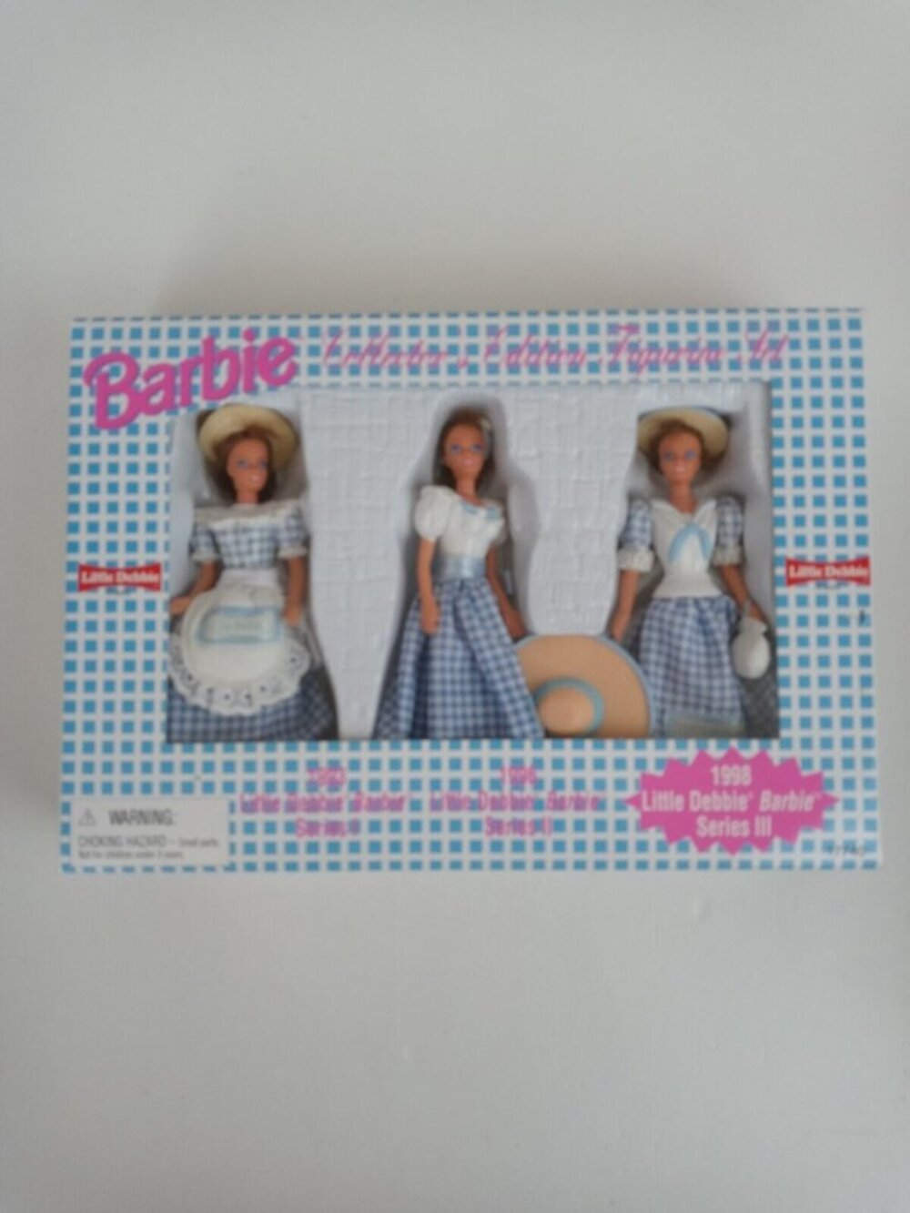 New 1998 Little Debbie Barbie Series lll Collectors Edition Set of 3.